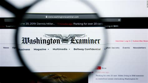 Washington examiner - The Washington Examiner is a U.S. conservative news outlet based in Washington, D.C., that consists principally of a website and a weekly printed magazine. It is owned by Philip Anschutz through MediaDC, a subsidiary of Clarity Media Group. 